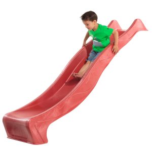 Heavy Duty Wavy Slide for Climbing Frame or Treehouse (Red)